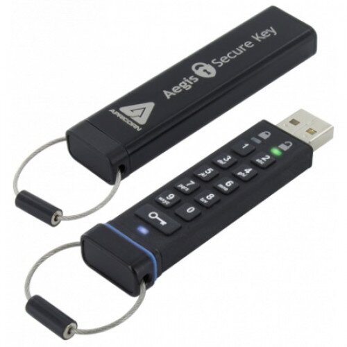 Apricorn Aegis Secure Key USB 2.0 Flash Drive - 4GB