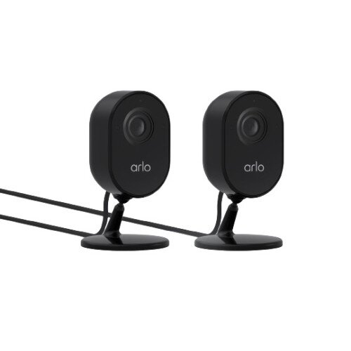 Arlo Essential Indoor Security Camera - 2 Camera Kit - Black