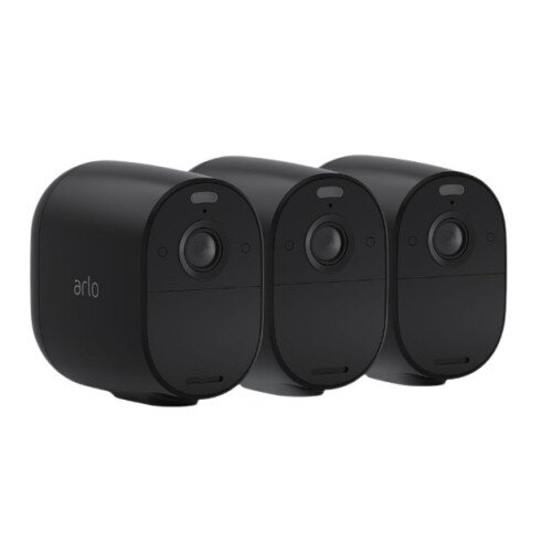 Arlo Essential Spotlight Wireless Security Camera - 3 Camera Kit - Black