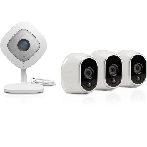 Arlo Smart Security System with 3 Arlo and 1 Arlo Q Camera