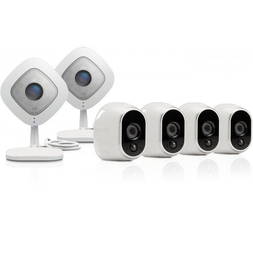 Arlo Smart Security System with 4 Arlo and 2 Arlo Q Camera
