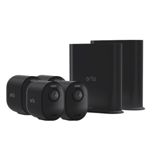 Arlo Ultra 2 Wireless Security Camera - Black - 4 Camera Kit