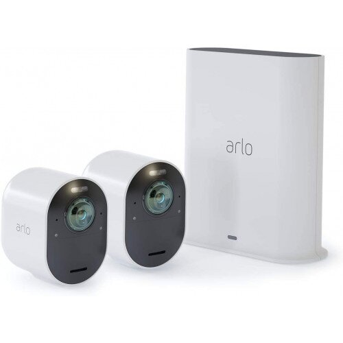 Arlo Ultra 2 Wireless Security Camera - 2 Camera Kit - White