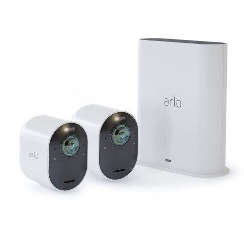 Arlo Ultra 4K UHD Wire Free Security System - 2 Camera Kit - White