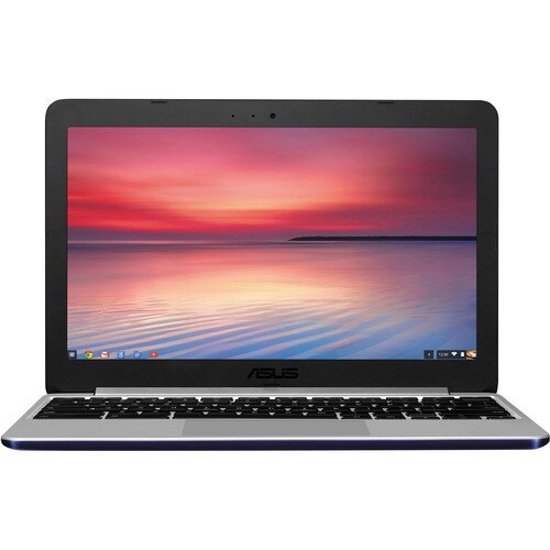 ASUS Chromebook C201PA-DS02 1.8 GHz Quad Core 4GB Memory 16GB eMMC 11.6-Inch - Navy Blue