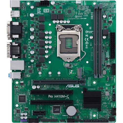 ASUS Pro H410M-C2/CSM ATX H410 LGA 1200 Intel SATA 6Gb/s Business Motherboard