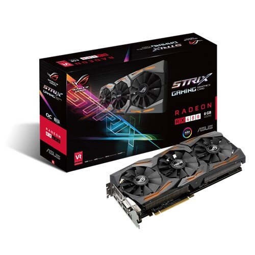 ASUS ROG Strix Radeon RX 480 OC Edition Gaming Graphics Card