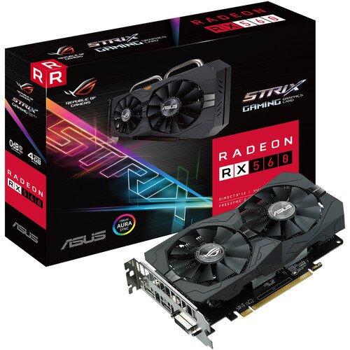 ASUS ROG Strix Radeon RX 560 4GB Gaming Graphics Card