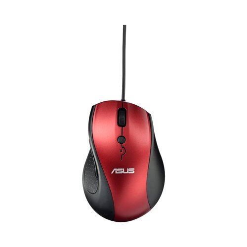 ASUS UT415 1700 dpi USB Wired Optical Mouse - Red