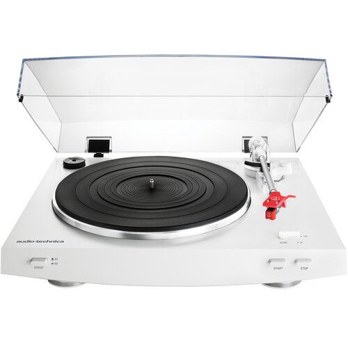 Audio-Technica AT-LP3 Fully Automatic Belt-Drive Stereo Turntable - White