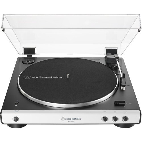 Audio-Technica AT-LP60XBT Fully Automatic Wireless Belt-Drive Turntable - White/Black