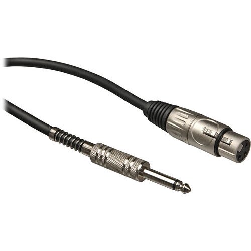 Audio-Technica AT8311 Value Microphone Cables (XLRF - 1/4") - Pin 2 Hot - 7.6 M