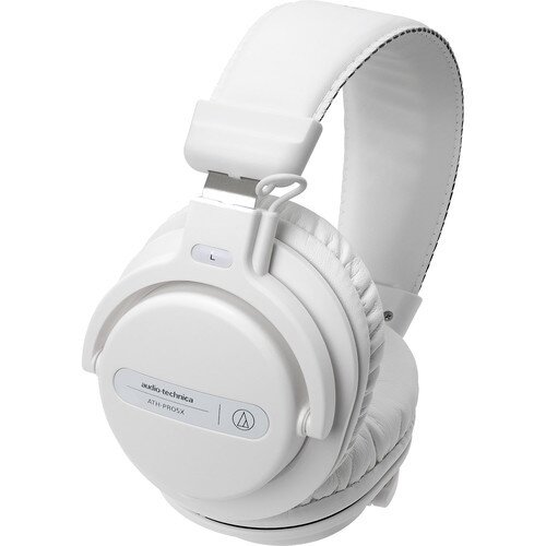 Audio-Technica ATH-PRO5X Professional Over-Ear DJ Monitor Headphones - White