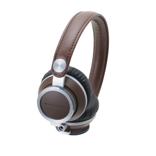 Audio-Technica ATH-RE700 High-Fidelity Audiophile On-Ear Headphones - Brown