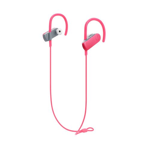 Audio-Technica ATH-SPORT50BT SonicSport Wireless In-Ear Headphones - Pink