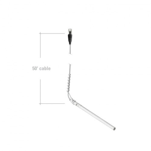 Audio-Technica ES933/MIC MicroLine Condenser Hanging Microphone - White