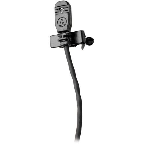 Audio-Technica MT830cH Omnidirectional Condenser Lavalier Microphone - Black