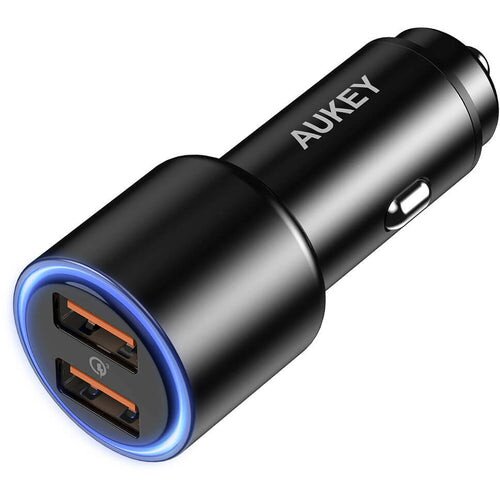 AUKEY CC-Y17S Dual USB-A LED Car Charger - 36W