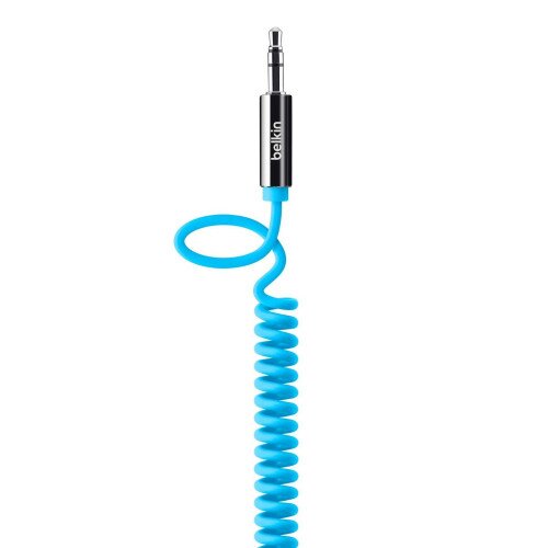 Belkin MIXIT Coiled 3.5mm Aux Cable - Blue