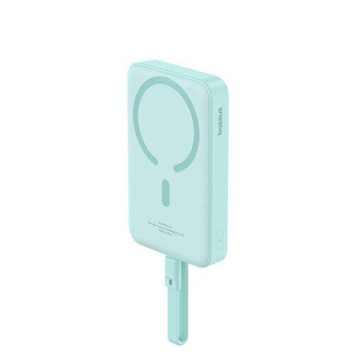 Baseus Magnetic Power Bank 30W 10000mAh With Built-in USB-C Cable - Green