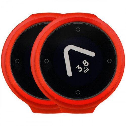 Beeline Velo Smart Waterproof and Wireless GPS for Bicycle - Hot Coal Red - Twin Pack