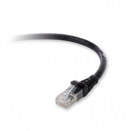Belkin 10G CAT6a Snagless Patch Cord - Black - 3.0 - Feet