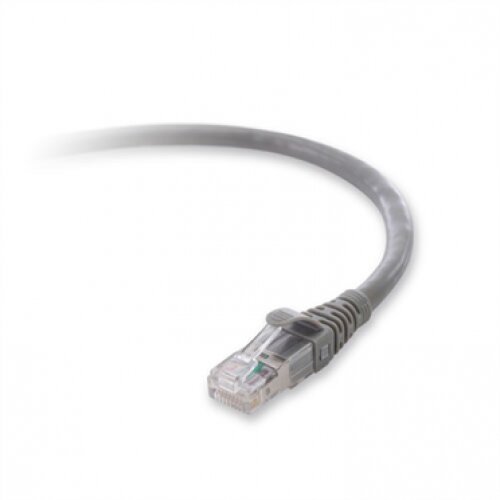 Belkin 10G CAT6a Snagless Patch Cord - Gray - 5.0 - Feet