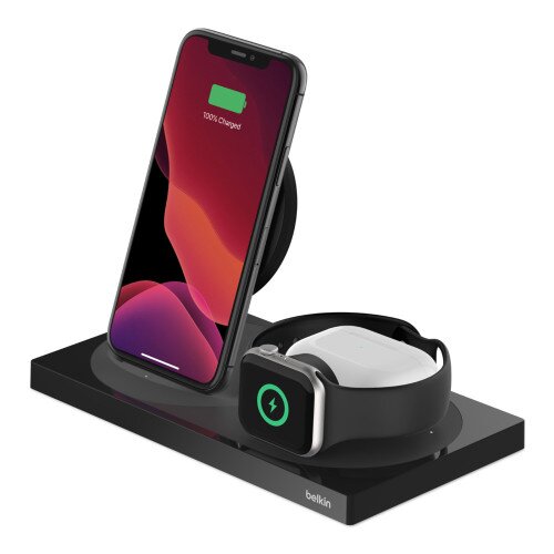 Belkin BOOST CHARGE 3-in-1 Wireless Charger Special Edition for Apple Devices - Black