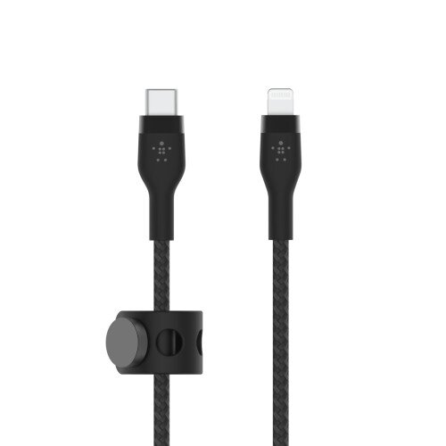 Belkin BOOST CHARGE PRO Flex USB-C Cable with Lightning Connector - Black - 3 Meter