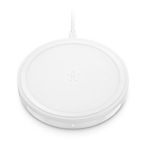 Belkin BOOST UP Bold Wireless Charging Pad 10W for Apple, Samsung, LG and Sony - Snowcap White