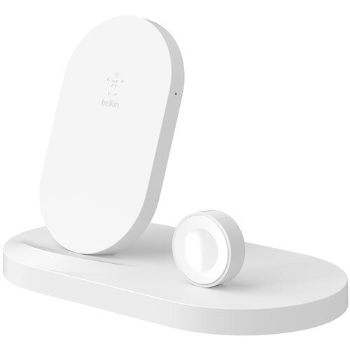 Belkin BOOST UP Wireless Charging Dock for iPhone + Apple Watch + USB-A port - White