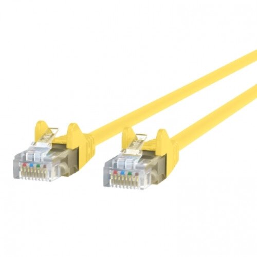 Belkin CAT5e Ethernet Patch Cable Snagless, RJ45, M/M - Yellow - 4.0 - Feet
