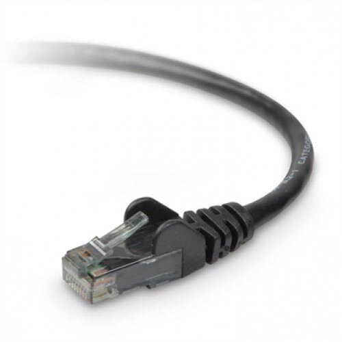 Belkin CAT5e Ethernet Patch Cable Snagless, RJ45, M/M Black - 25.0 - Feet