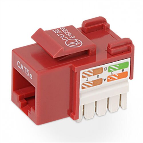 Belkin CAT5e Modular Keystone Jack (Pack of 25) - Red