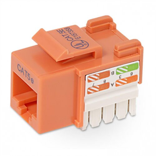Belkin CAT5e Modular Keystone Jack (Pack of 25) - Orange