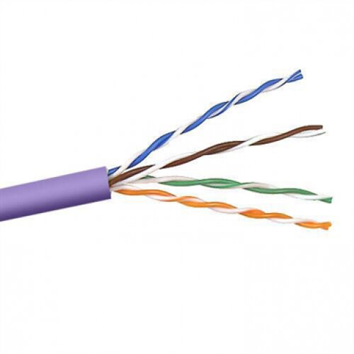 Belkin CAT5e Solid Bulk Cable - Purple - 1000.0 - Feet