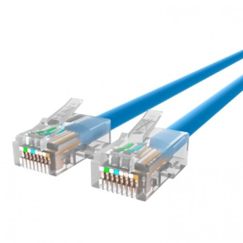 Belkin CAT6 Ethernet Patch Cable, RJ45, M/M - Blue - 5.0 - Feet