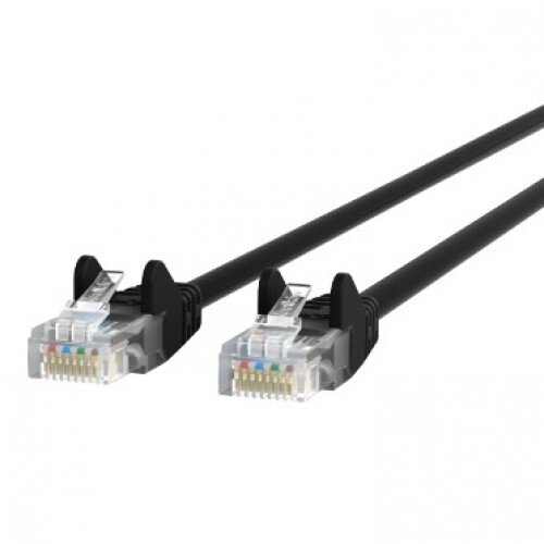 Belkin CAT6 Ethernet Patch Cable Snagless, RJ45, M/M - Black - 50ft