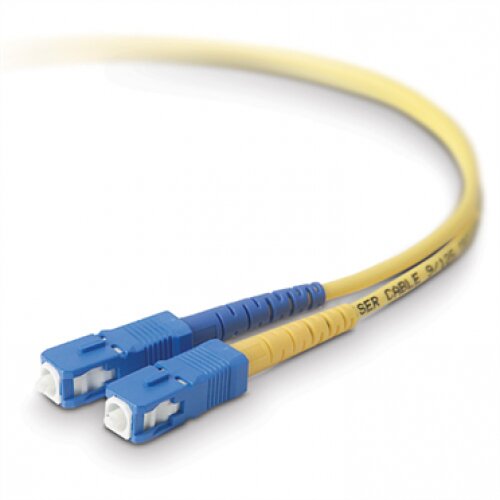 Belkin Fiber Optic Cable; Singlemode SC/SC Duplex, 8.3/125 - 5.0 - Meters