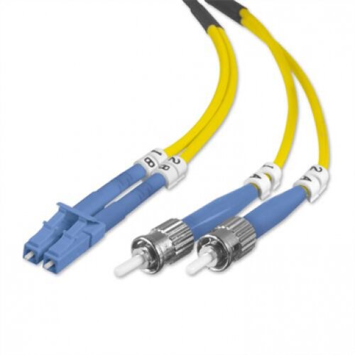 Belkin Fiber Optic Cable; Singlemode ST/LC Duplex, 8.3/125 - 3.0 - Meters
