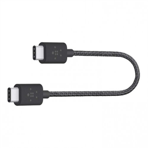 Belkin MIXIT Metallic USB-C to USB-C Charge Cable (Also Known as USB Type C) - Black - 6.0 - Inches