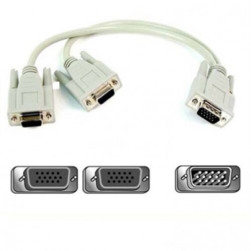 Belkin PRO Series VGA Monitor Signal "Y" Cable - VGA Splitter - 1.0 - Feet