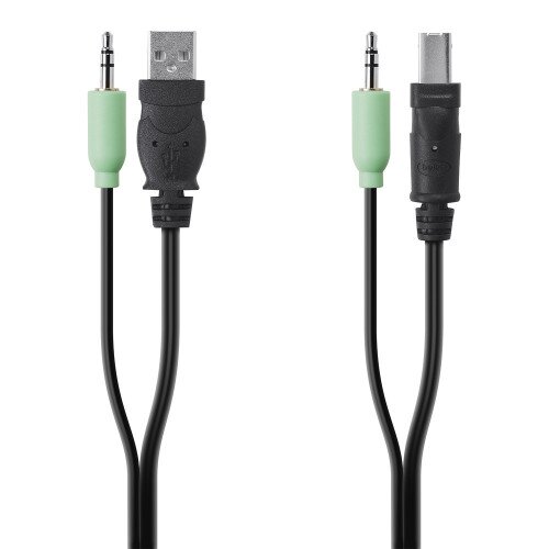 Belkin TAA USB/AUD SKVM CBL USB A/B 3.5mm AUDIO - 10.0 - Feet