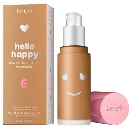 Benefit Cosmetics Hello Happy Flawless Brightening Foundation - Full - 6 Medium Warm