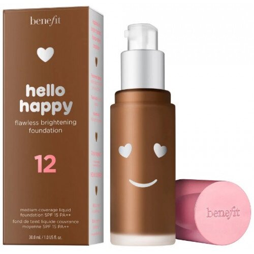 Benefit Cosmetics Hello Happy Flawless Brightening Foundation - Full - 12 Dark Warm