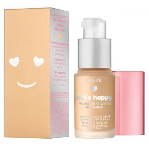 Benefit Cosmetics Hello Happy Flawless Brightening Foundation - Mini - 3 Light Neutral Warm