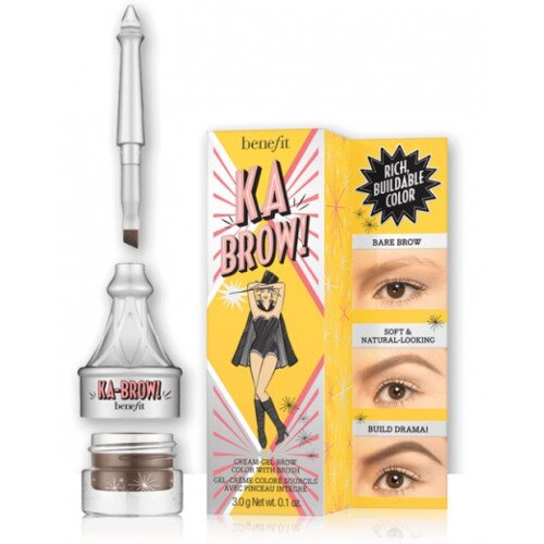 Benefit Cosmetics Ka-BROW! Eyebrow Cream-Gel Color with Brush - 6 Cool soft Black