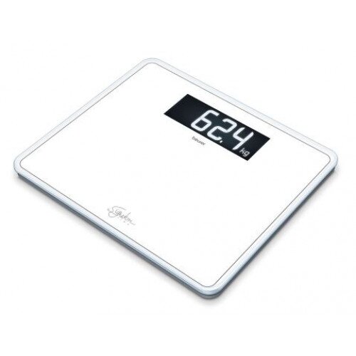 Beurer GS 410 SignatureLine Glass Bathroom Scale - White