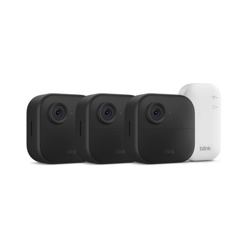 Blink Outdoor 4 (4th Gen) Wireless Smart Security Camera with Sync Module Core - 3 Camera System