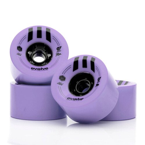 Boosted Evolve Skateboards GTR Series 2 Bamboo 2 in 1 Wheels - Purple